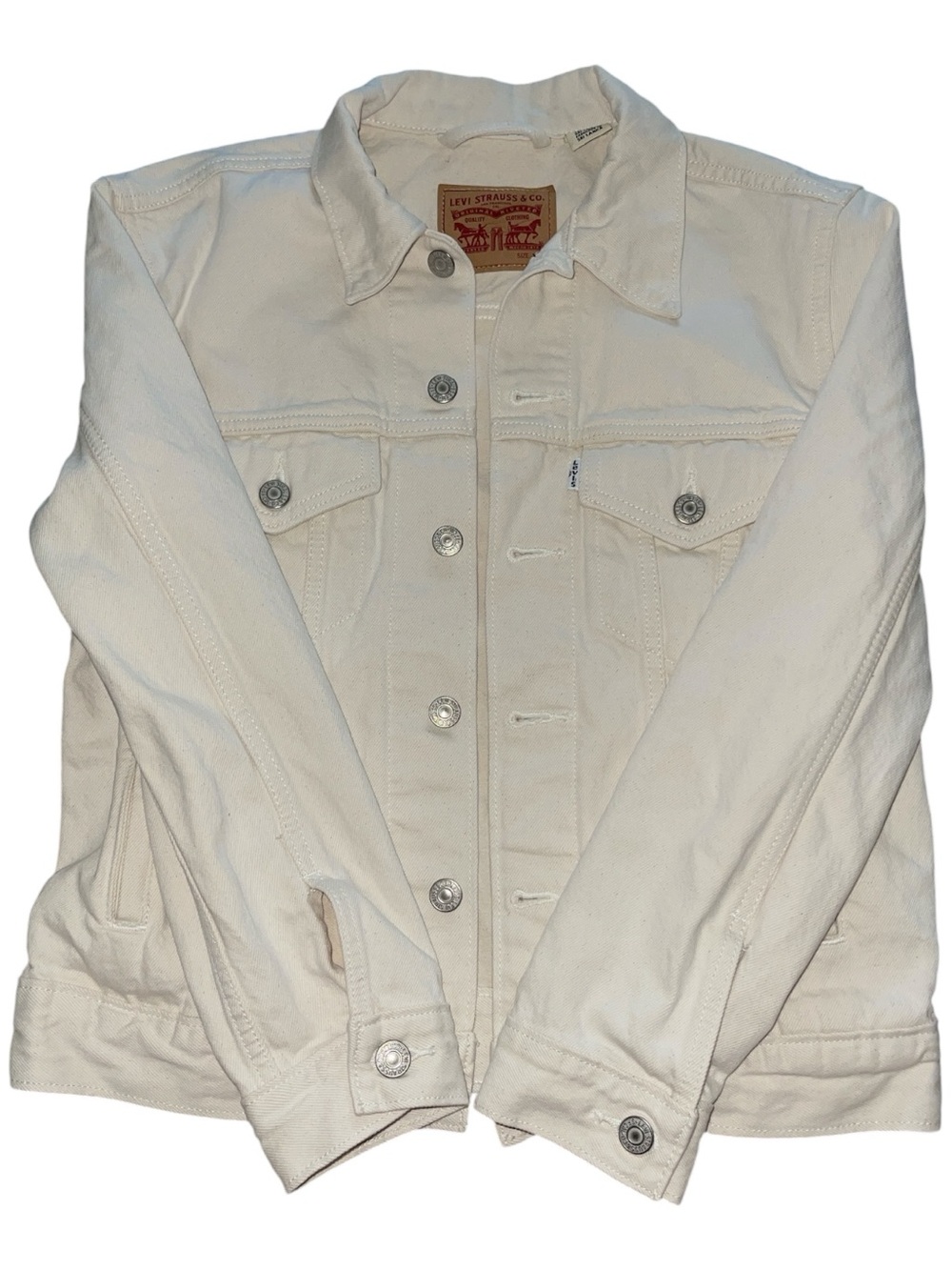 Levi’s Women’s White Denim Jacket XS